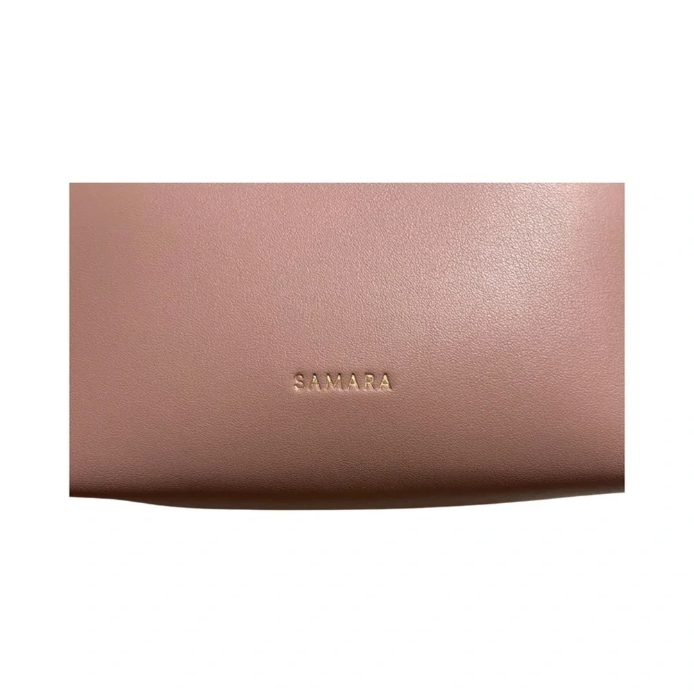 NWOT Samara Brand Pink Peony Vegan Leather Medium Shoulder Bag